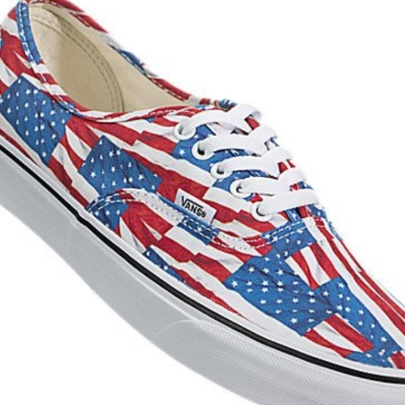 Authentic Vans  Stars Stripes American Flags Mens 11.5 3053 - Picture 7 of 10